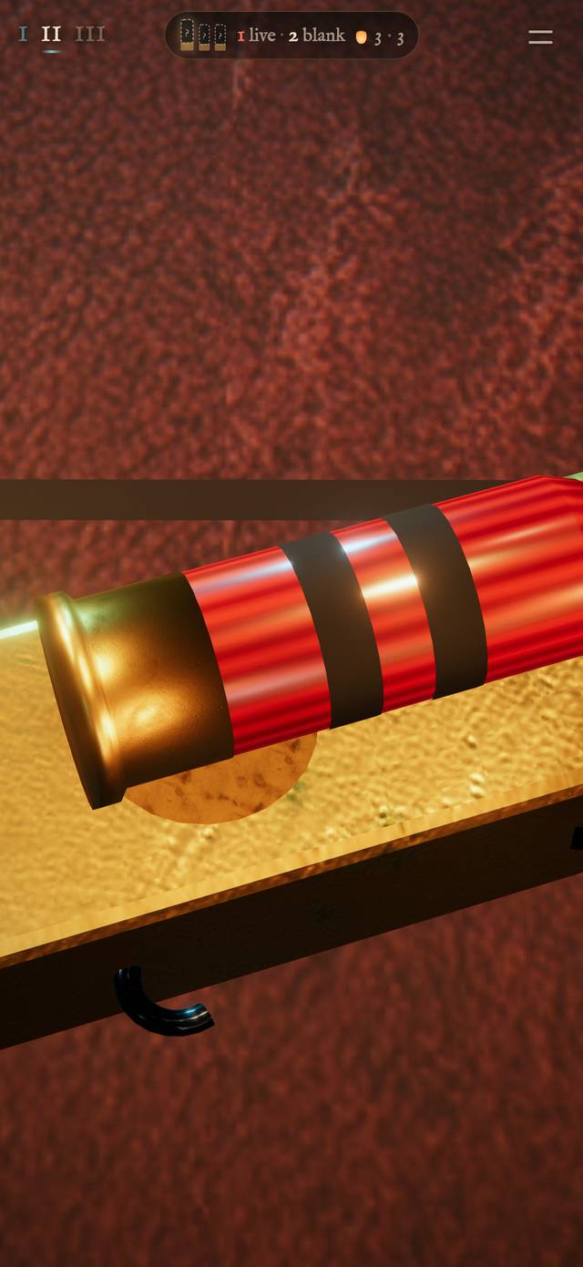 A live shell in the chamber