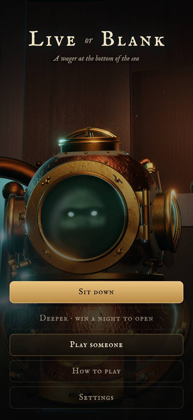 The title screen